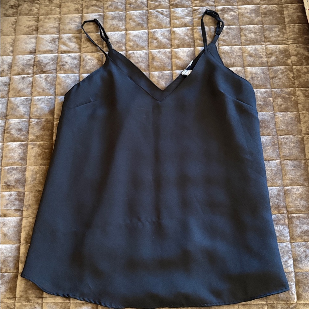 ASOS Black V-Neck Satin Cami